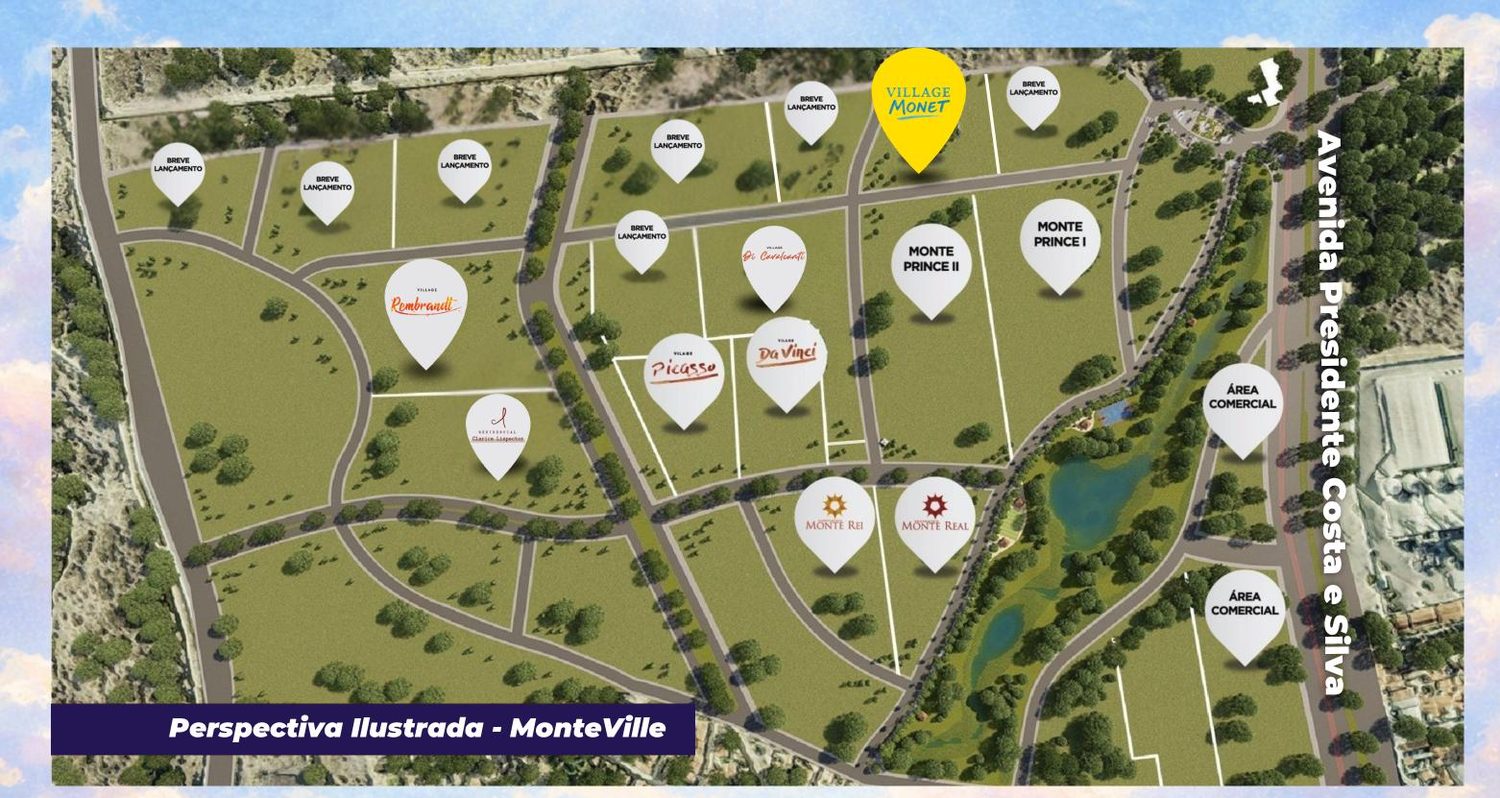 Mapa de localização — master plan MonteVille